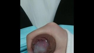 包茎オナニー射精1