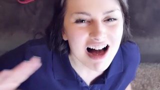 PUMPING ELLIE IDOL FULL OF CUM – BODY INFLATION, CUM SWALLOWING, BLOWJOBS