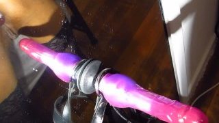 DP Butt Plug & Dildo Fuck from Kinky Ebony Goddess Sheridan Ave