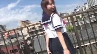 Japanese schoolgirl upskirt in public part6