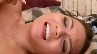 Asian babes sharing one cock part6