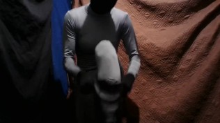 Black Zentai Batgirl cosplay (Cosplay scene only)