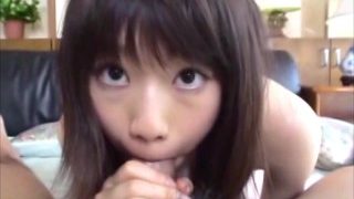 Cum games of Japanese amateur teen Risa