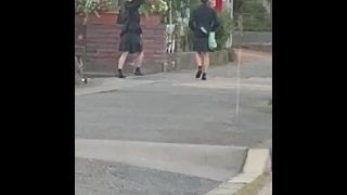 台風JKパンチラ(スパッツ？)