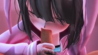 MMD: loli is giving you a blowjob for milk (Submitted by uranesuto) NODance