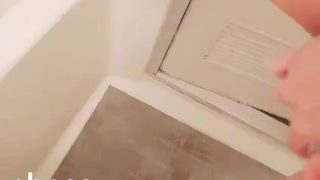 JK masturbates in the bathroom