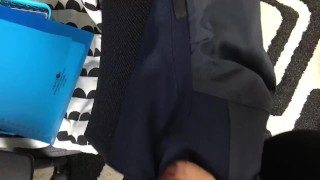 彼女の制服で(流石に射精はできない)