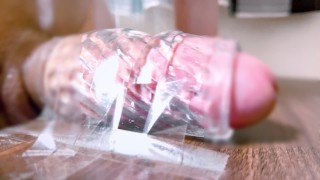 オナホールを机に固定して犯すようにオナニーしました♡【オナホオナ】※無音