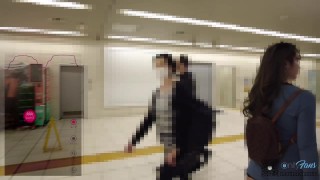 Remote vibe teasing walk! Pussy juice gushing, creampie climax💦